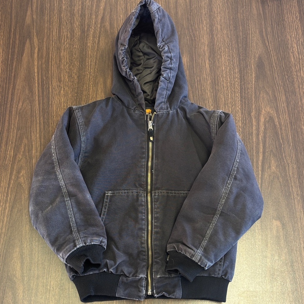 Berne Black/Grey Kids Winter Work Coat Size Small